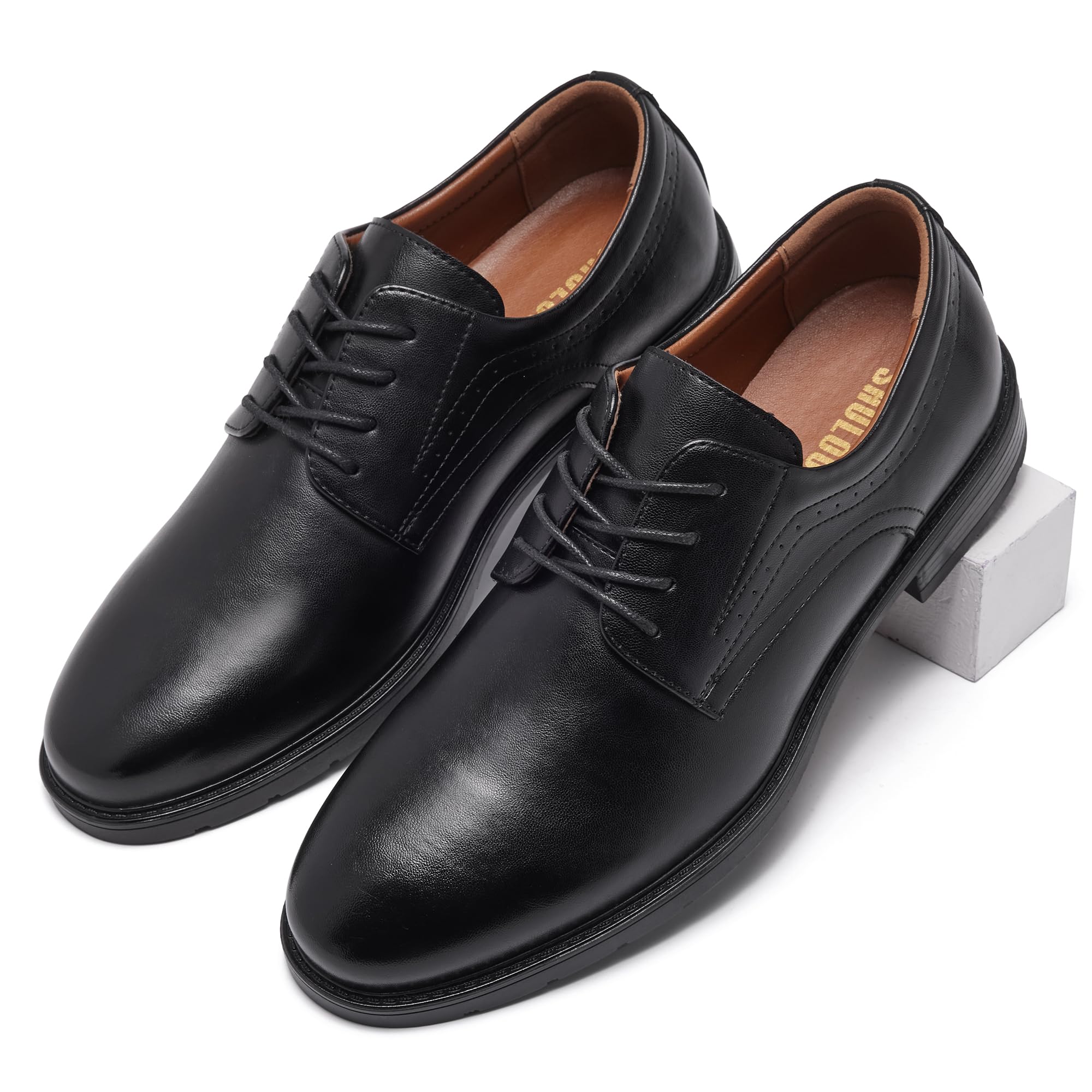 SHULOOK Anzugschuhe Oxford Schuhe Herren Classic Business Derby Schuhe Herren Comfort Schnürhalbschuhe
