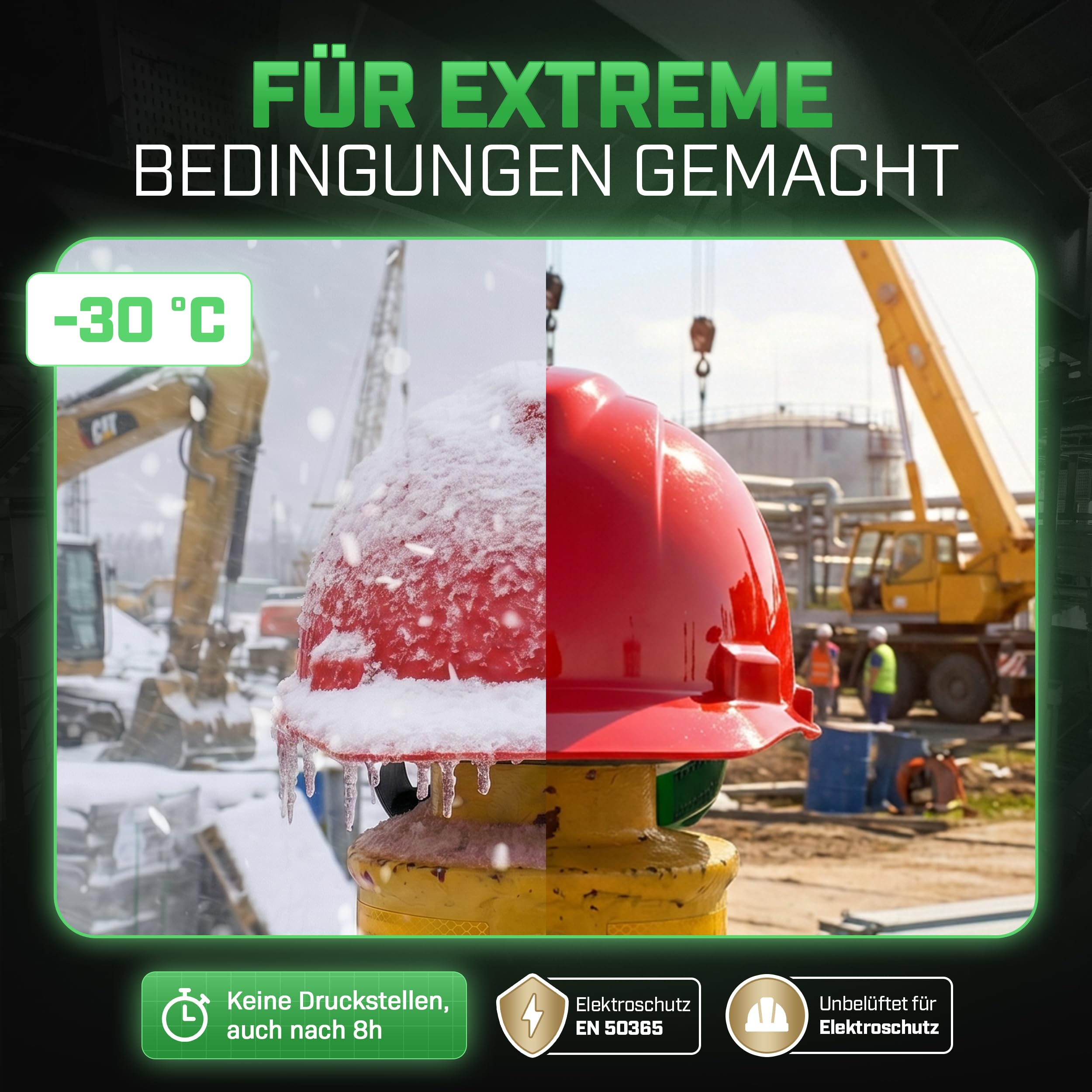 MSA V-Gard Bauhelm - unbelüfteter Schutzhelm für Baustelle & Elektriker - Leichter Helm nach DIN EN 397 für die Arbeit