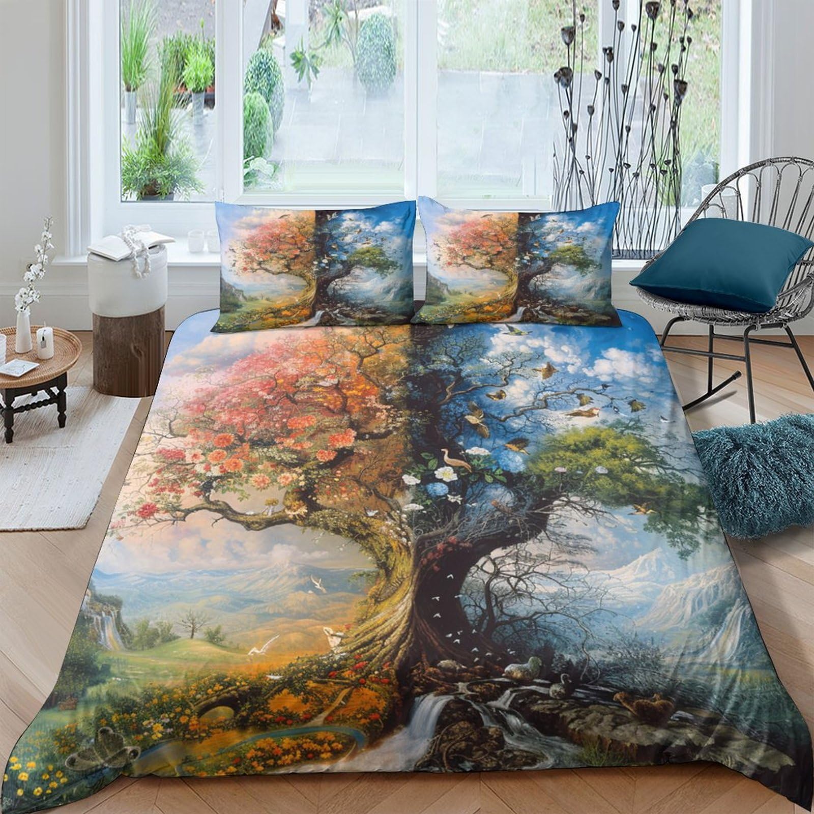 Ctjqhvkz Style-4 3D Printed Galaxy Starry Sky Fitted Sheet Microfiber Soft Breathable For Bedroom And Dorm Mattress Protection And Decor Single（135X200cm）