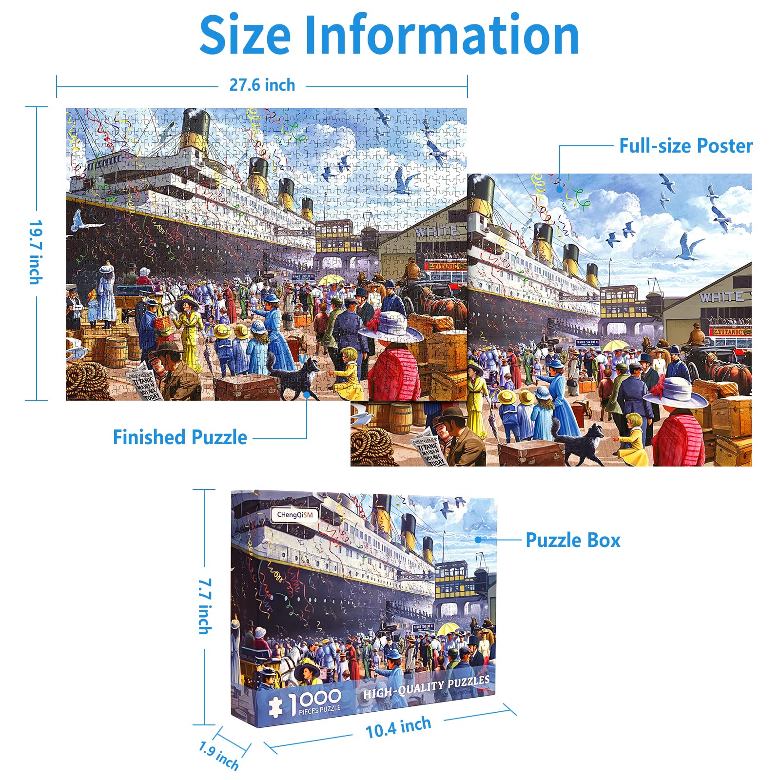 Amazon.com: 1000 Piece Puzzle for Adults R.M.S. Titanic
