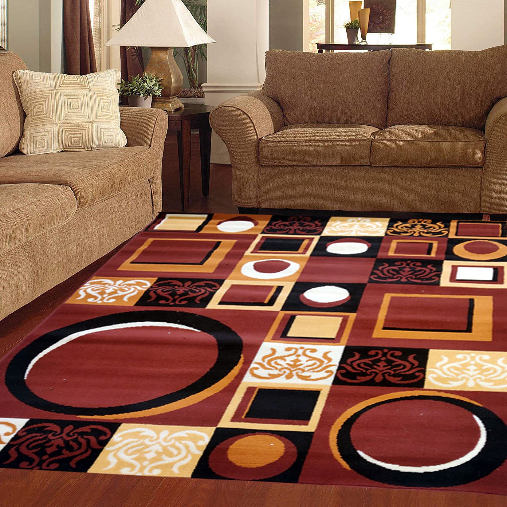 Moin Carpets Acrylic Wool Geometric Carpets for Living Room and Home 6 x 8 Feet (180 X 235 cm) Brown (B08KTS4RNT) Amazon Price History, Amazon Price Tracker