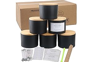 MILIVIXAY 16 Oz Candle Jars With Lids: Versatile Glass Jars Ideal For...