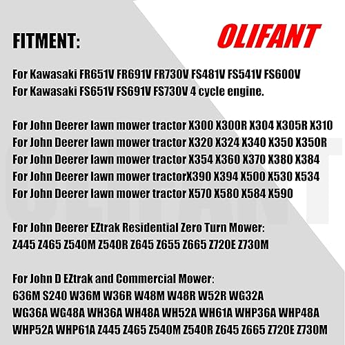 Miniatura 2 de 5 filtros de aire 11013-0752 11013-0726 para Kawasaki FR651V FR691V FR730V FS481V FS541V FS600V FS651V FS691V FS730V 4 tiempos filtro de aire con