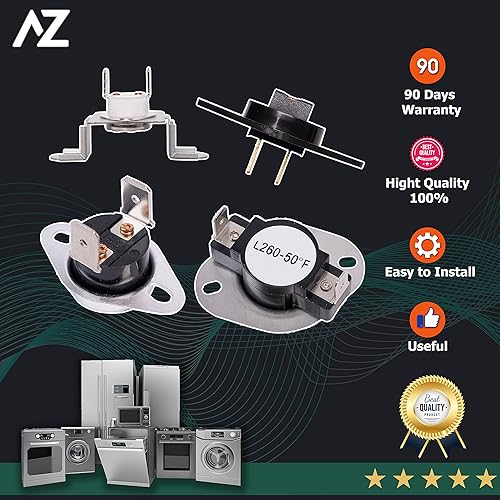 Miniatura 7 de Termostato de secadora y fusible térmico de reemplazo para Samsung DVE50M7450WA3 DV393ETPAWRA1 DV42H5000EWA3 DV48H7400EWA2 DV363EWBEUFA1