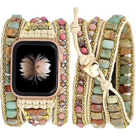 Handmade Beaded Boho Apple Watch Band