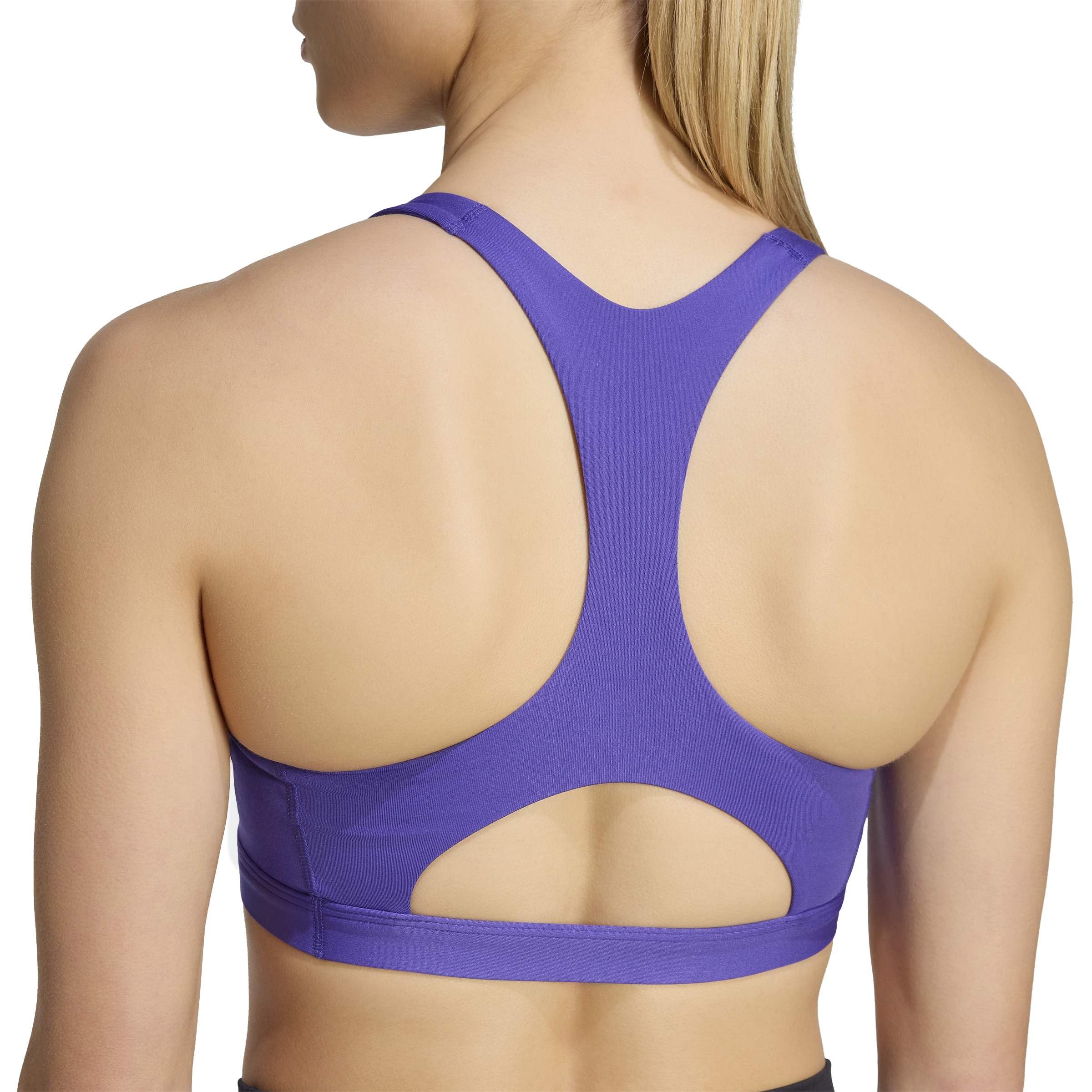 adidas Kobiety Optime Essentials Workout Medium Support Bra, Pure Purple, XS