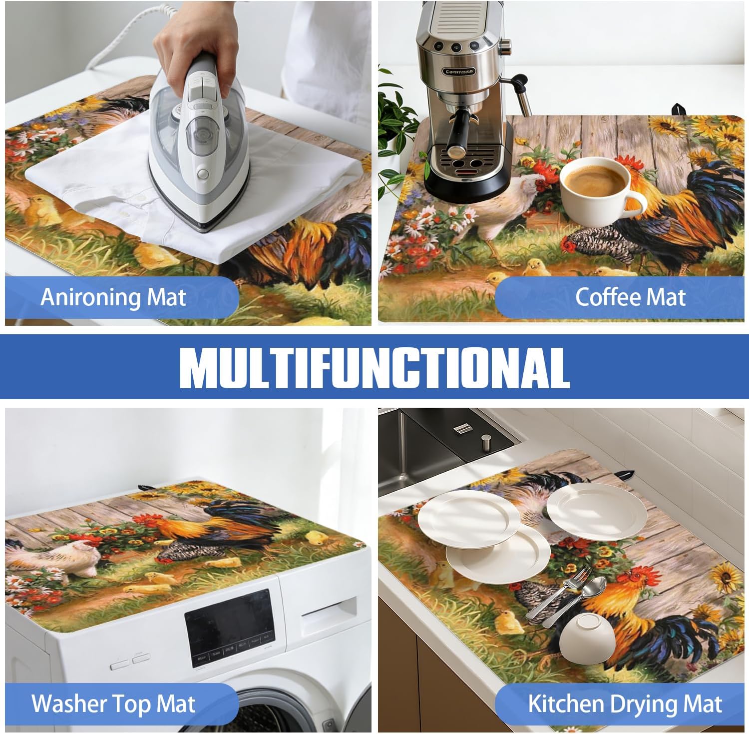 Stove Top Cover for Electric stove, Heat Resistant Glass Stove Top Protector 28x20in, Kitchen Countertop Decorative Cover Multifunctional Mat