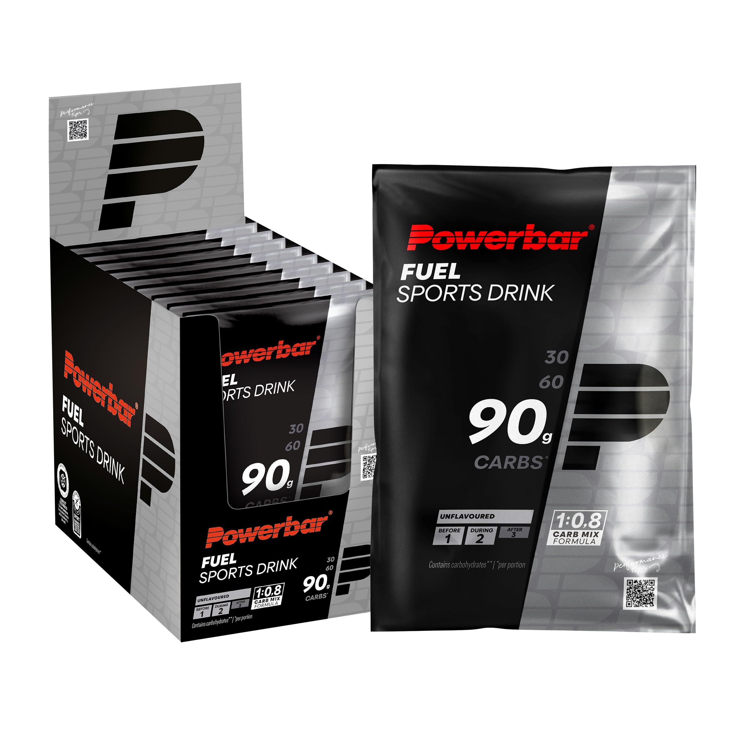 Powerbar Black Line - Fuel 90 - Unflouvered - 10x93g - High Carb Sports Drink
