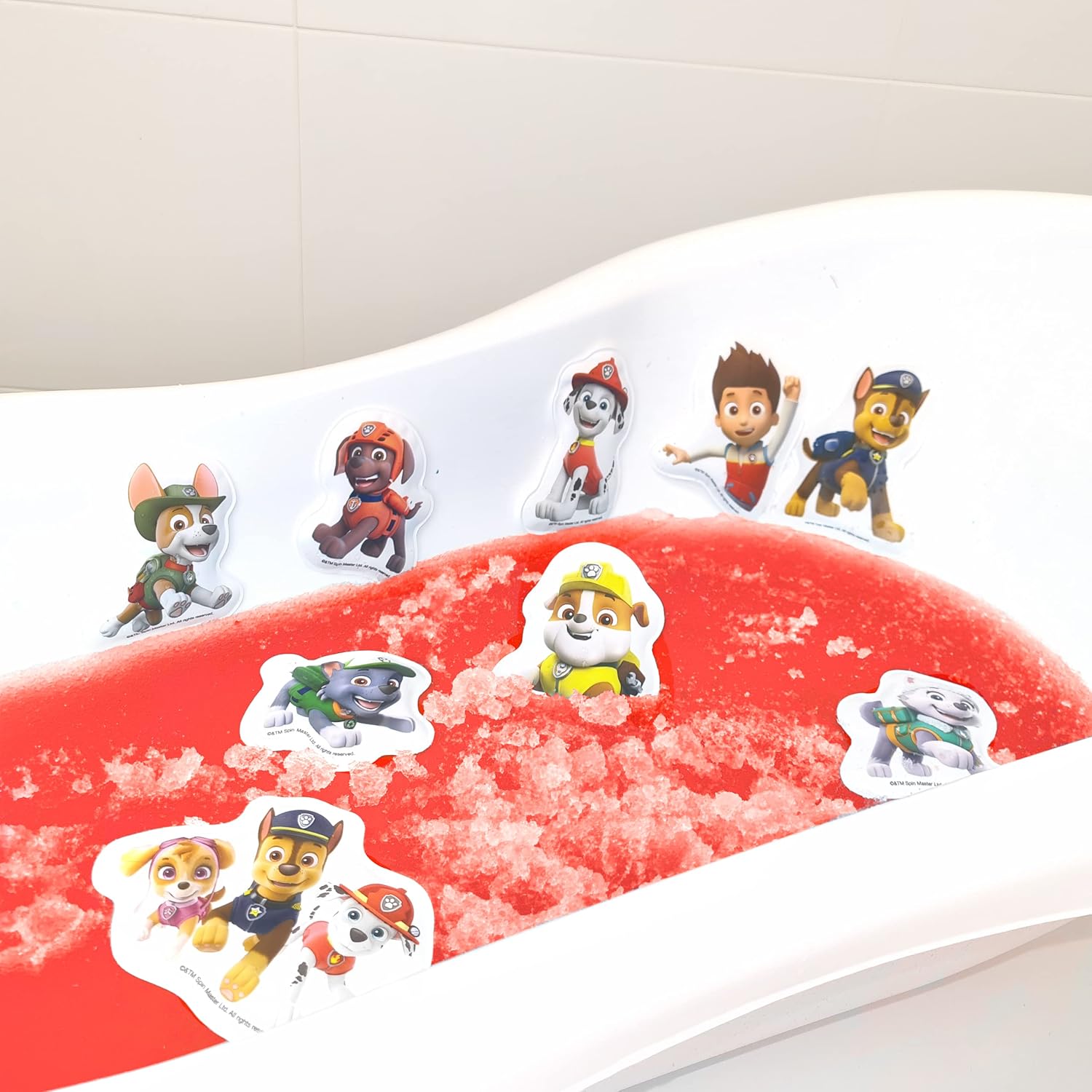 Paw Patrol Gelli Baff with Free Bath Sticker, 1 Bath or 6 Play Uses from Zimpli Kids, Turns Water into Thick, Colourful Red goo, Birthday Gifts for Children, Certified Biodegradable & Vegan Friendly