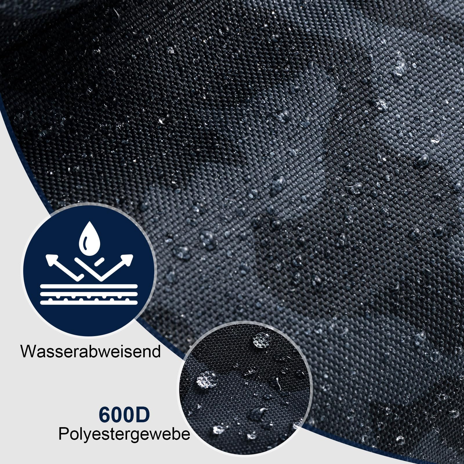 Goture Zaino da pesca, zaino per accessori da pesca con due supporti per canna e parapioggia, borsa per attrezzi da pesca impermeabile con scomparto regolabile e 8 tasche per esche, zaino da 45 litri
