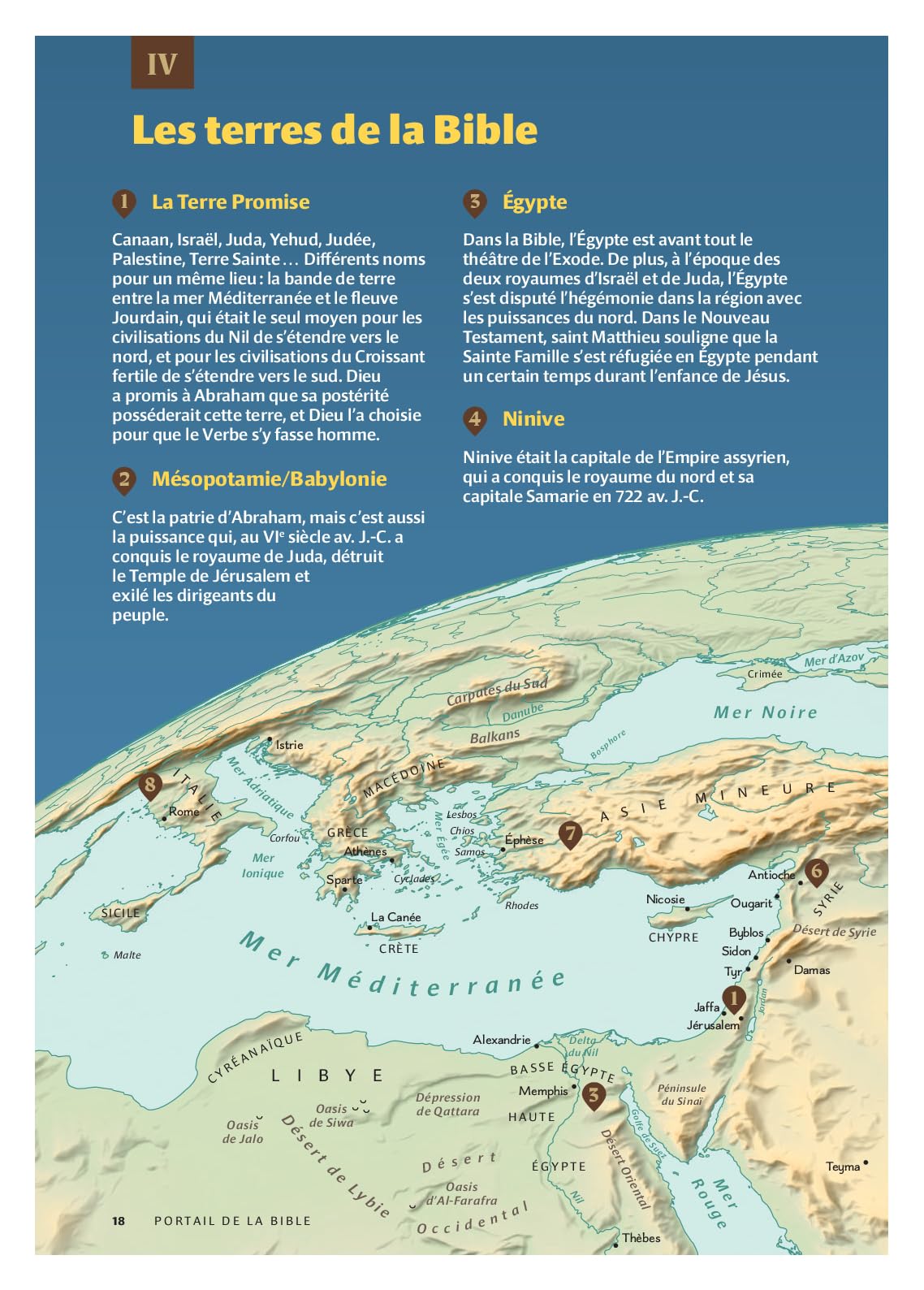 Portail de la Bible: Chronologies, cartes et illustrations pour chaque livre
