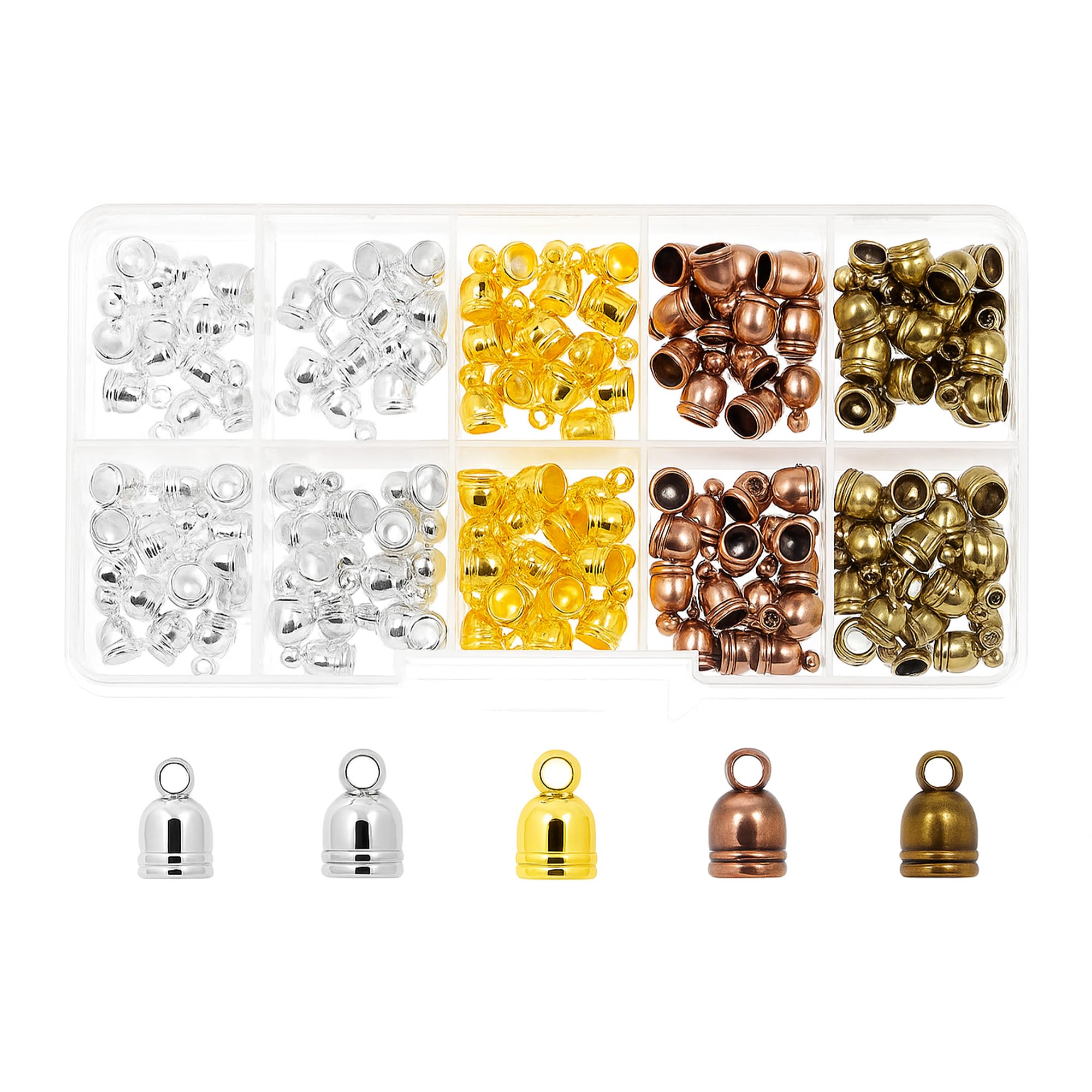 Amazon.com: Mandala Crafts Assorted Leather Cord End Caps for