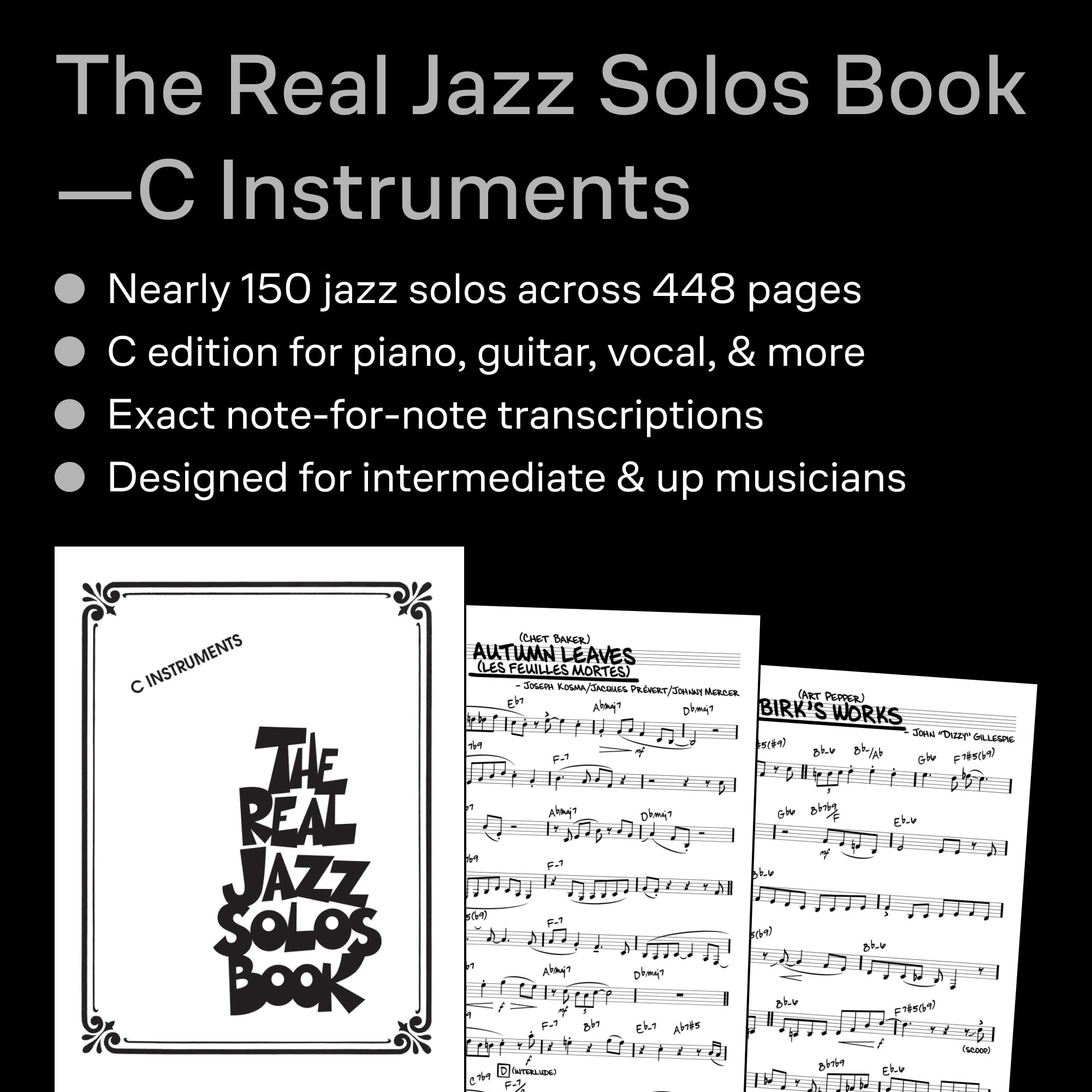 The Real Jazz Solos Book. Instruments en Do.