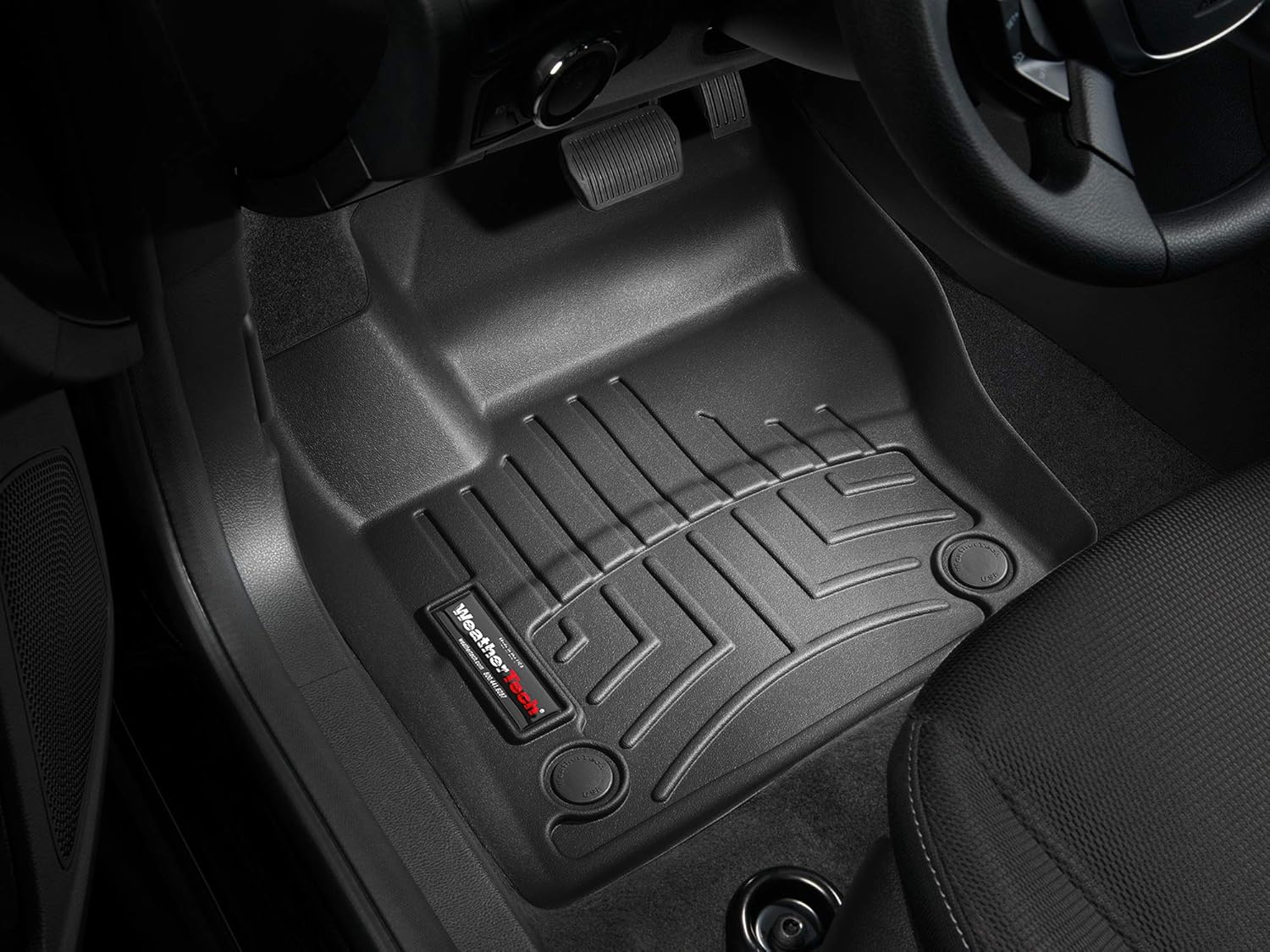 WeatherTech Custom Fit FloorLiners for Ford Focus ST, Focus, 1st Row (446461), Black