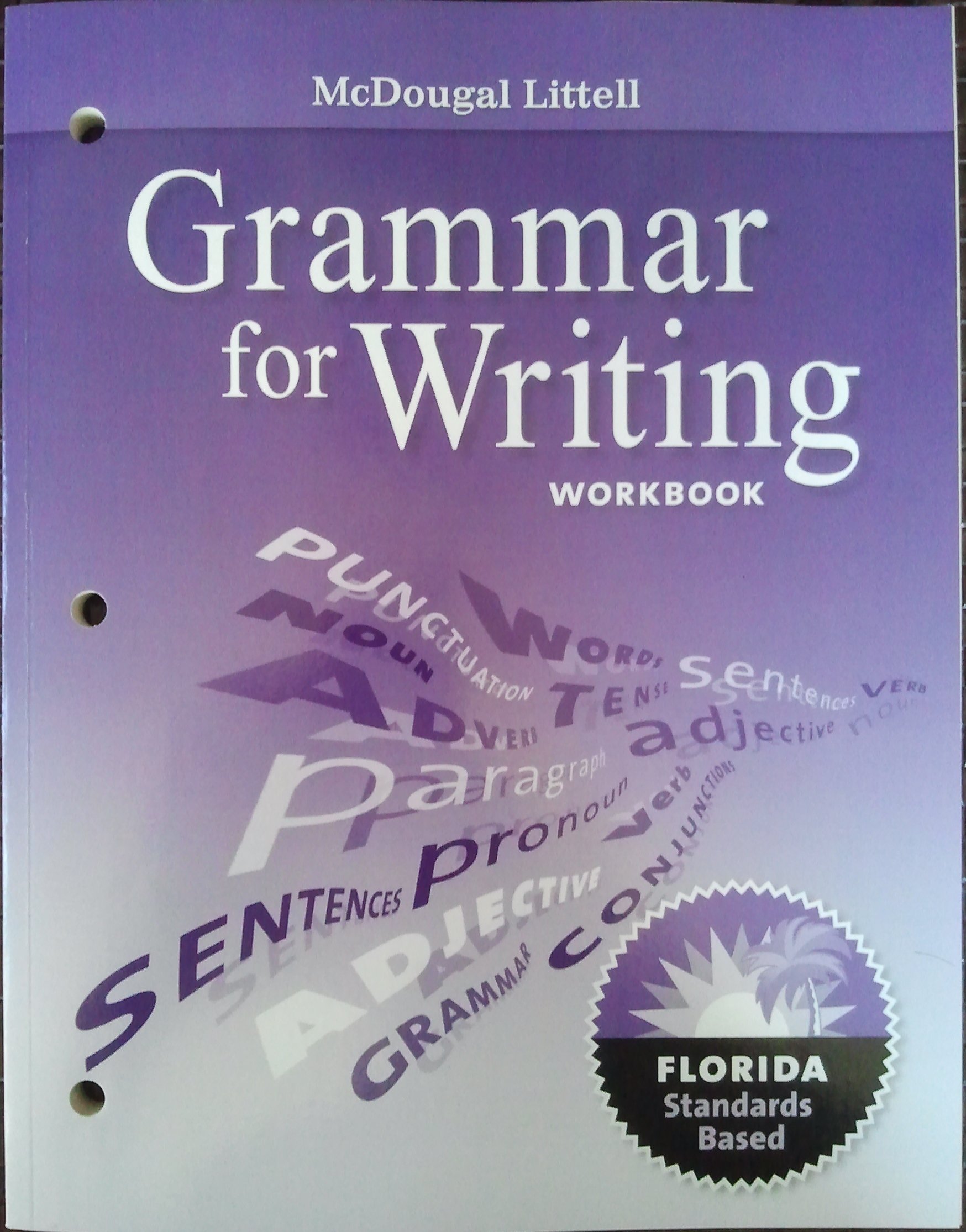 Literature Grammar for Writing Workbook Grade 12: Mcdougal Littell Literature Florida
