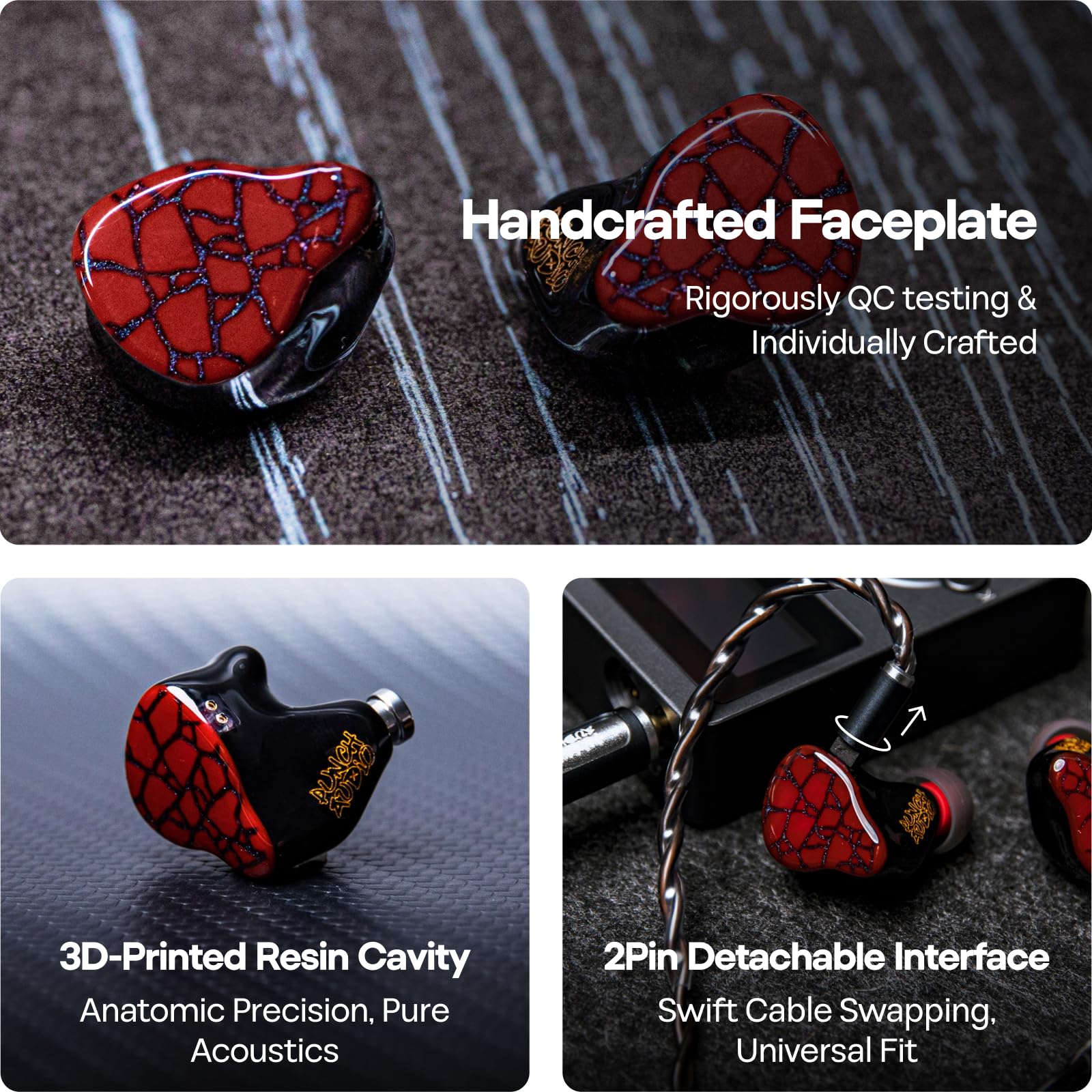 Amazon.com: Linsoul Punch Audio Martilo in Ear Monitor, 1 Planar +