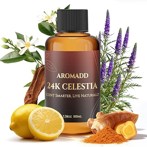 AROMADD - Aceite difusor de celestia de 24 quilates inspirado en el aroma de hotel de lujo, 3.38 onzas líquidas, difusor de aroma y difusor de