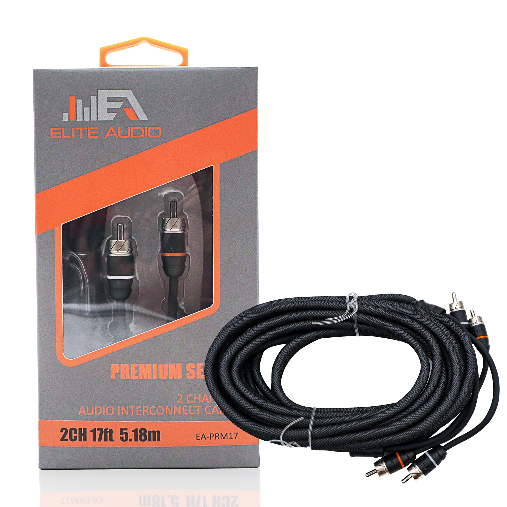 Amazon.com: Elite Audio Premium Series 17ft. 2-Channel Car Audio