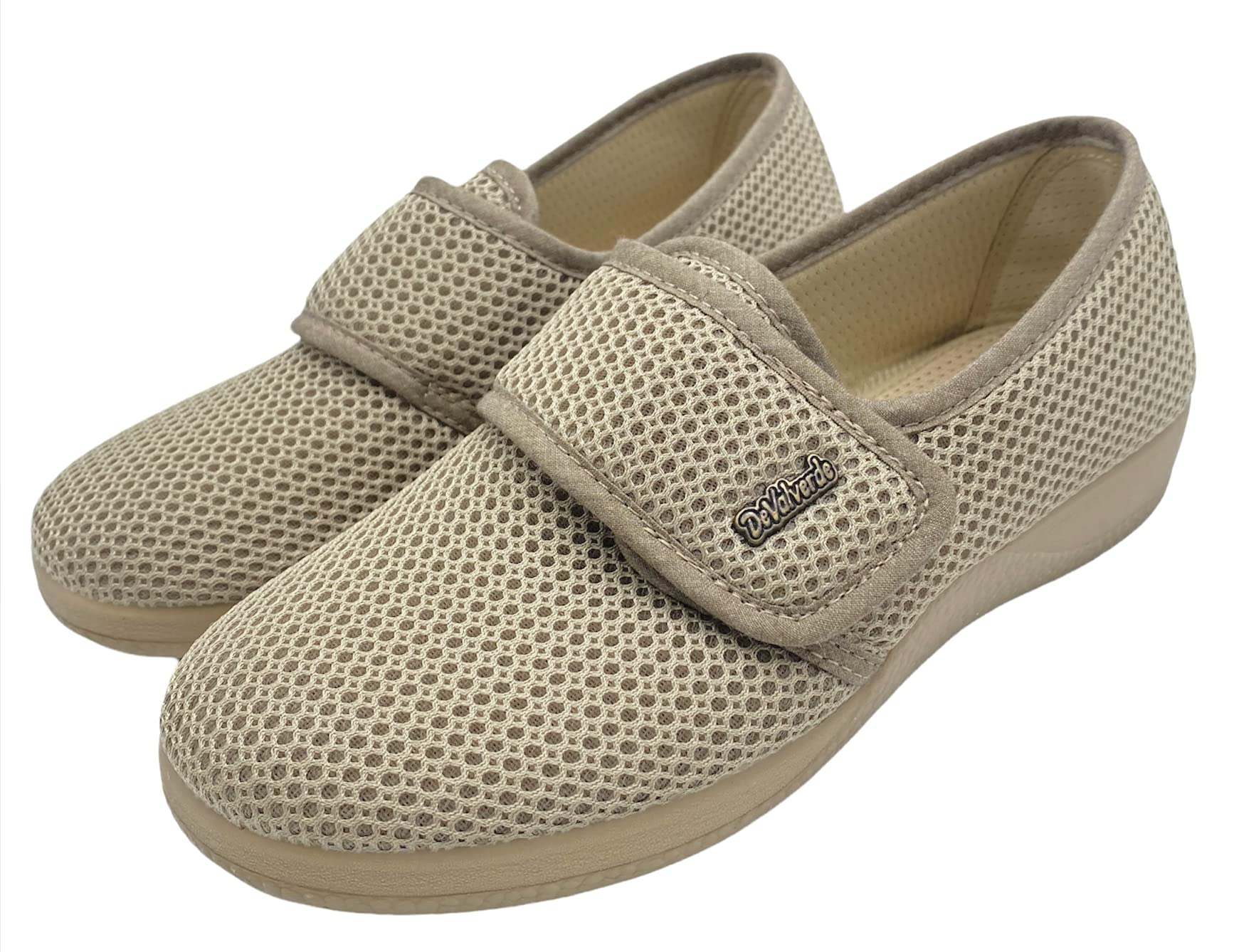 DeValverde - Zapatillas Mujer Pies Delicados - Anatómica Flexible Ligera - Suela Antideslizante - Plantilla Acolchada - Tallas 35-42