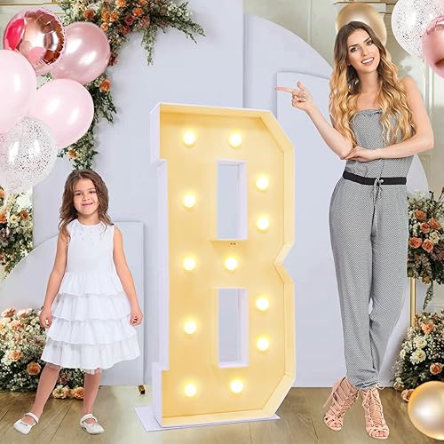 Miniatura 40 de Marquee de 4 pies para letras A, letras iluminadas "Marry Me", letras grandes iluminadas, marquesina grande multifuncional para letras de 4 pies de