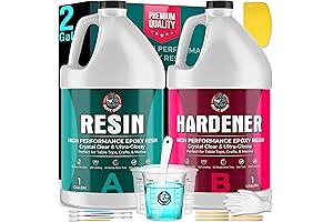 Aquaseal Epoxy Resin 2 Gallon Kit - Highest Performance Table Top Resin On Amazon
