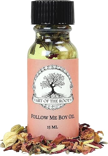 Follow Me Boy Oil Art of the Root | Hierbas y aceites esenciales | Intenciones de conjure, wiccano, hoodoo, pagano y mágico | Rituales de fidelidad,