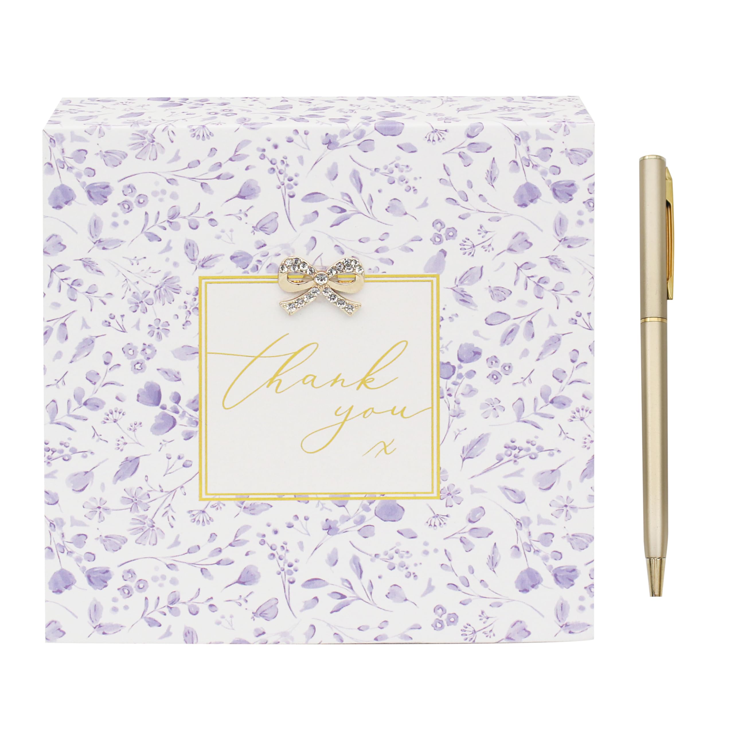 Lesser & Pavey Thank You Memo Pad Madelaine by Hearts Design for Home & Office | Stylish Notepads & Writing Pads For Daily Use | Compact Note pad & Memo Pads for Daily Notes & Reminders