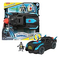 Imaginext DC Super Friends - Batmobile Luci e Suoni, veicolo lungo 30+ cm che si illumina