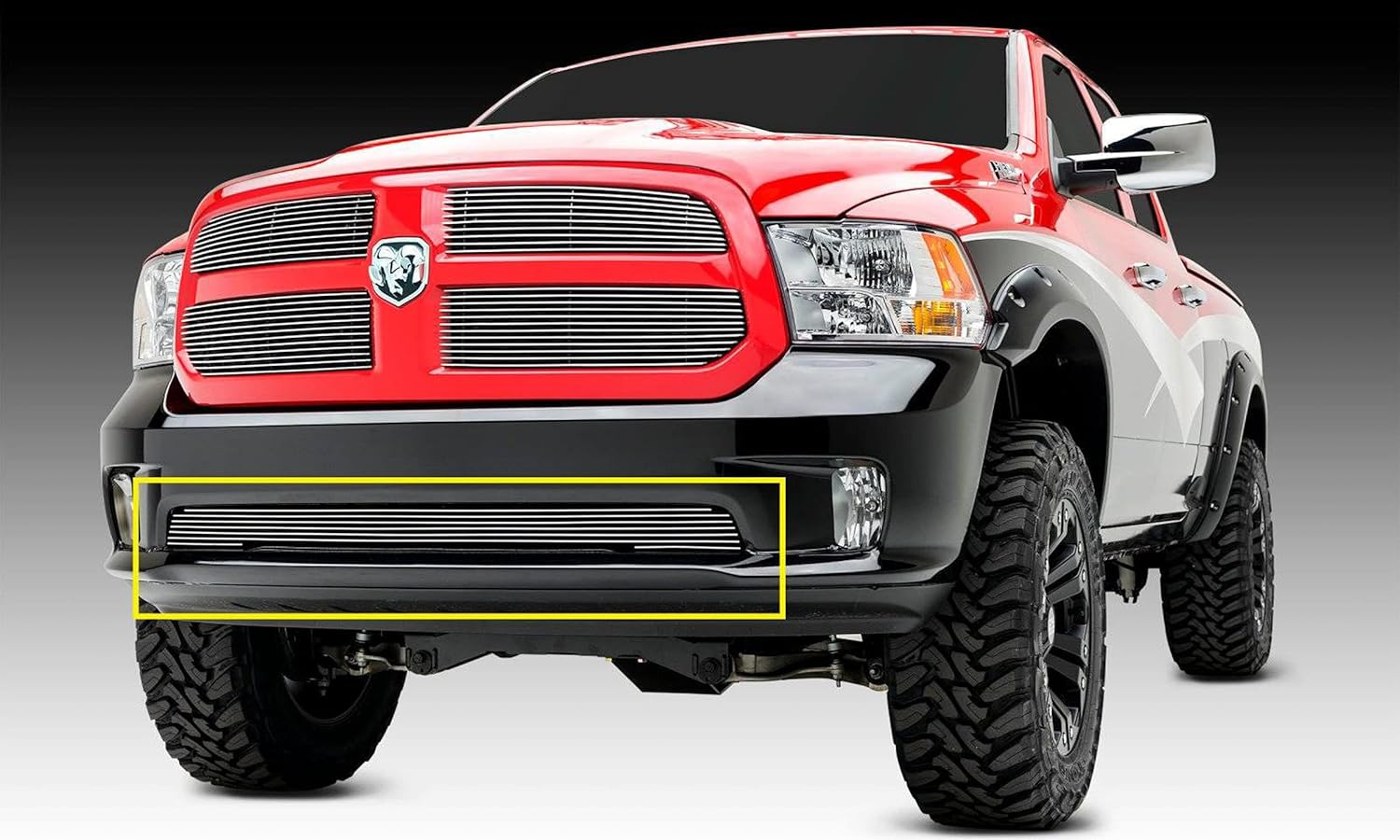 T-Rex Grilles 2013-2018 Ram 1500 Billet Bumper Grille, Polished, 1 Pc, Overlay - PN #25458