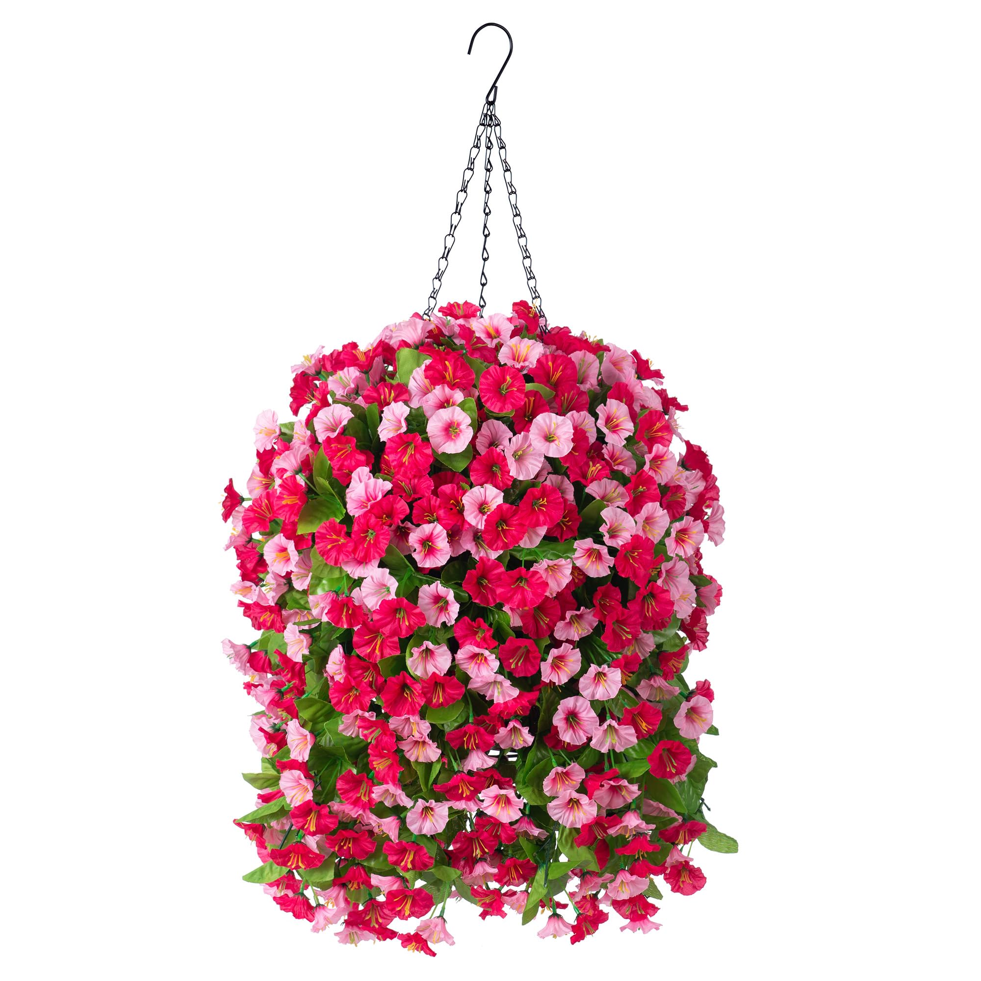 INXUGAO Artificial Flowers with Hanging Basket