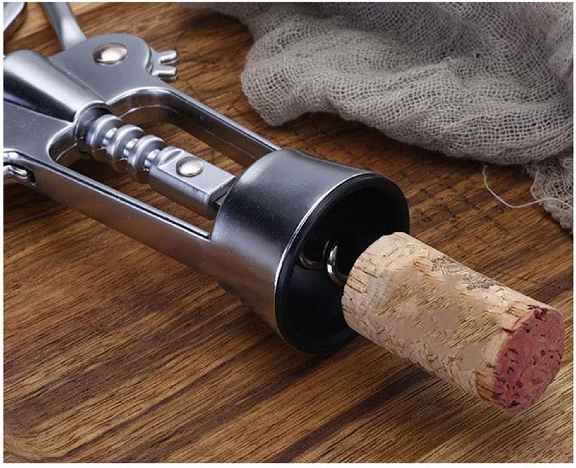 Cavatappi ad Ala per Vino Rosso Birra, Cavatappi Multifunzione Wing for Vino, Birra e Vino