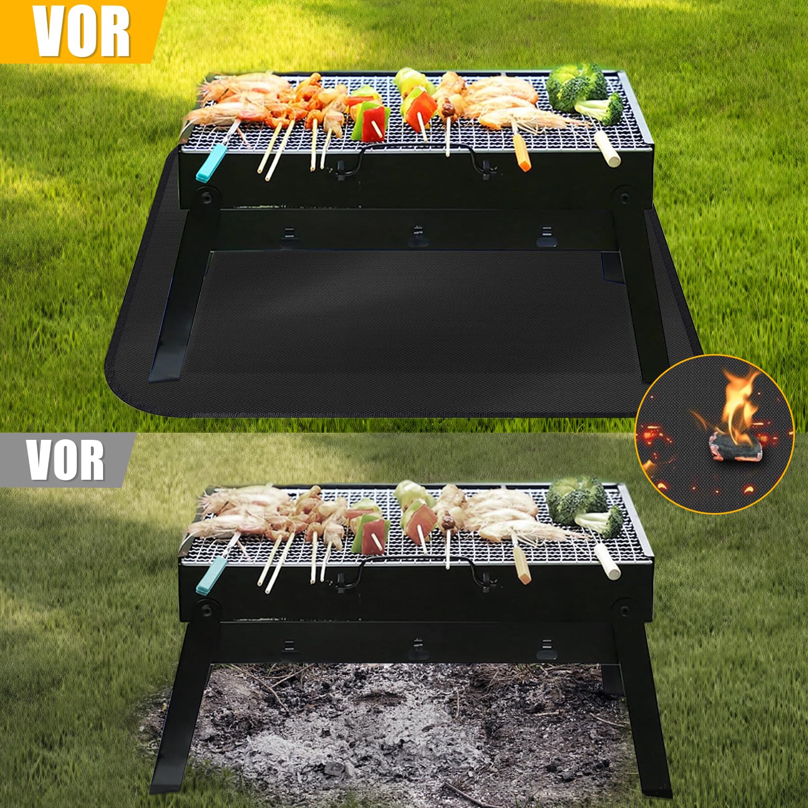 Tappetino Di Protezione Termica Dello Scarico In Alluminio Ceramico Autoadesivo 18mm 50x100cm 500c - Foto 11