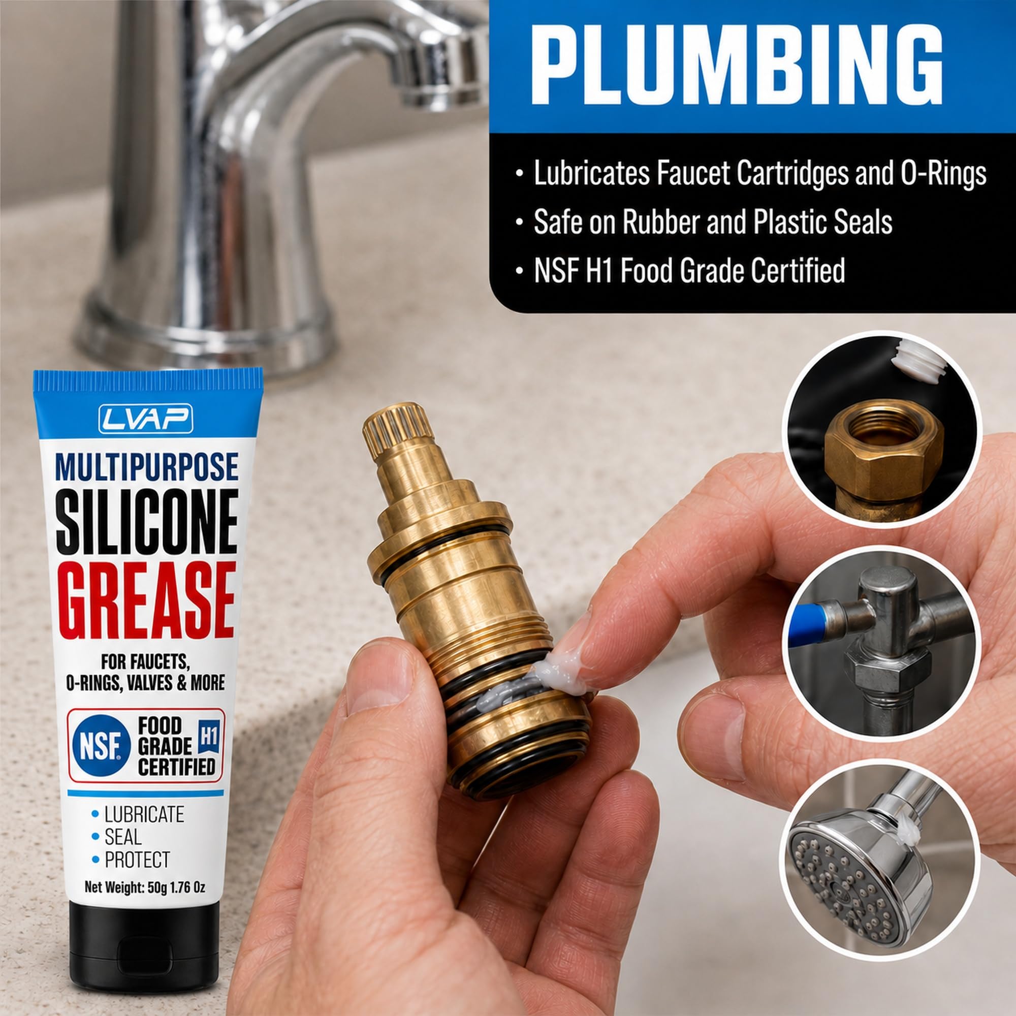Food Grade Silicone Grease - NSF H1 Lubricant -2 Food Grade Silicone Grease - NSF H1 Lubricant -2
