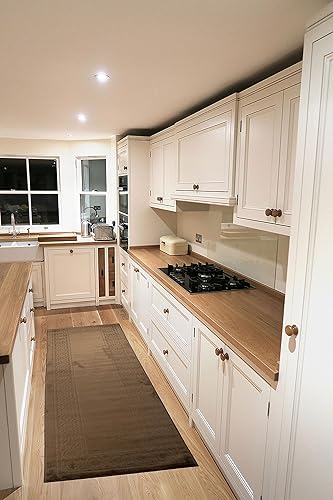 Miniatura 2 de Maximus - Alfombra para corredor, diseño de enrejado, extralarga, 26 pulgadas de ancho x 3 pies de largo, tamaño a elección, parte trasera de goma