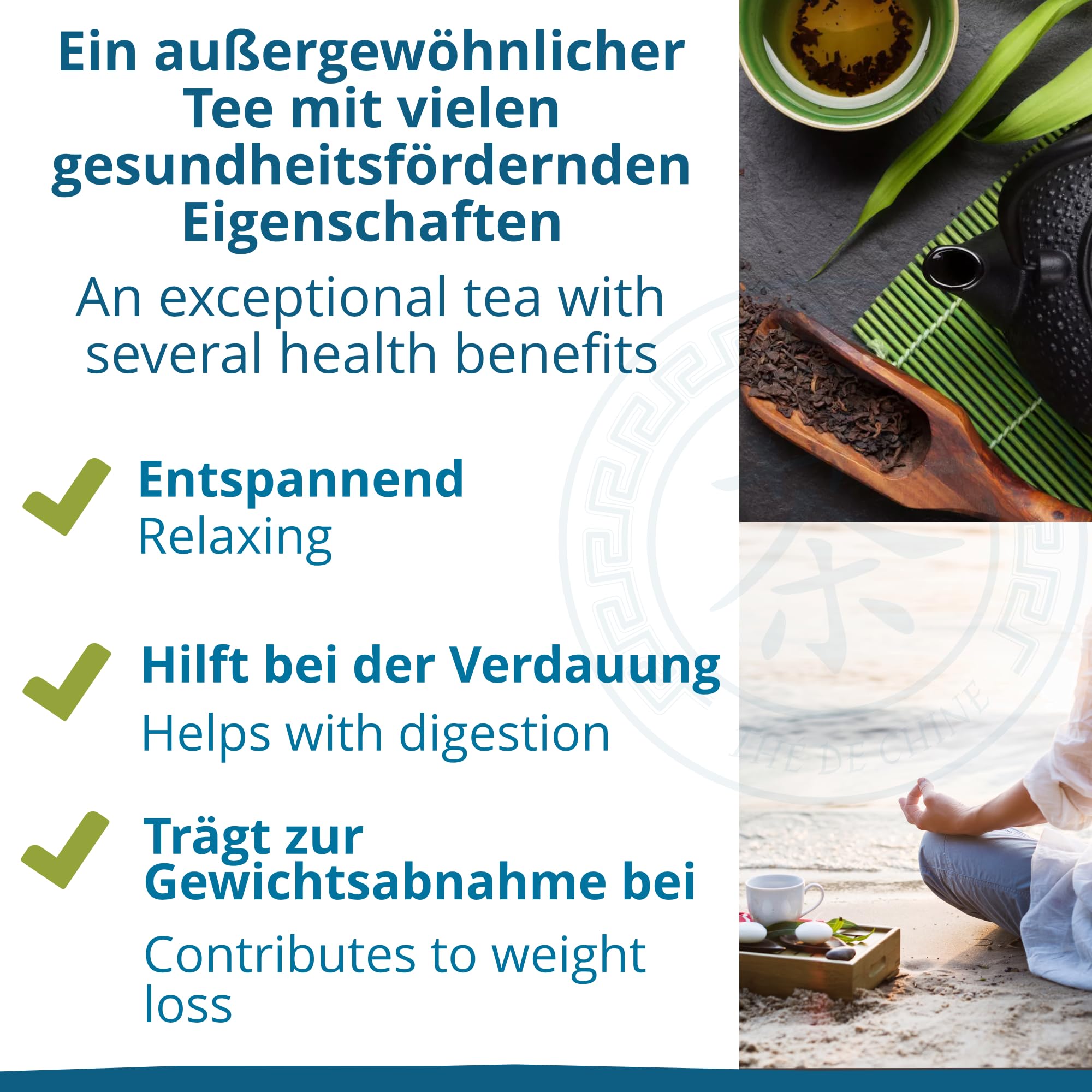 Khla - Oolong Bio 250g - Blauer Tee - Natürlicher Loser Asiatischer Tee aus China - Biologisch, Lose und Geschnitten - Kräutertee & Aufguss