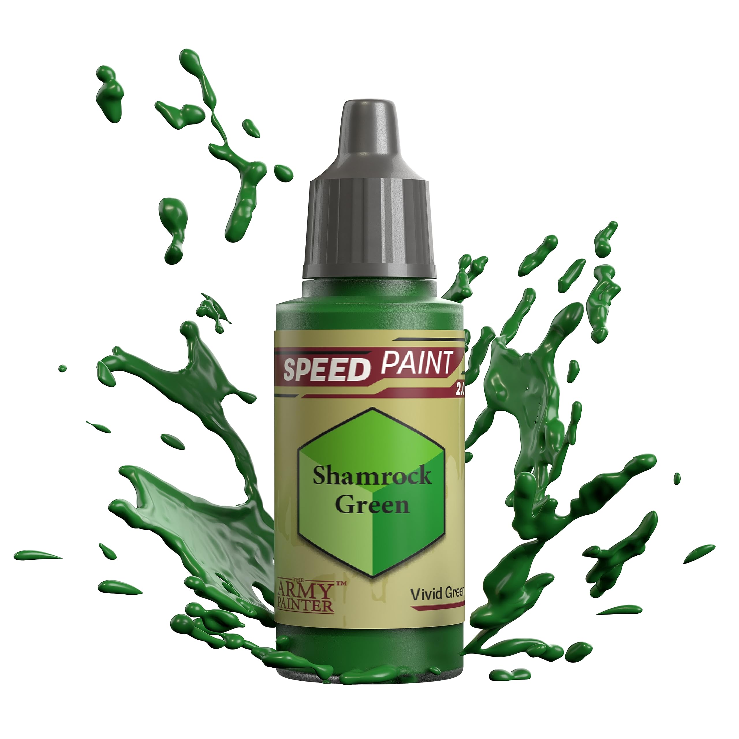 Speedpaint Shamrock Green 2.0, Single Acrylic Paint 18ml One-coat Painting Soloution For Fantasy Tabletop Miniatures Like Warhammer 40k and Dungeons And Dragons Figures