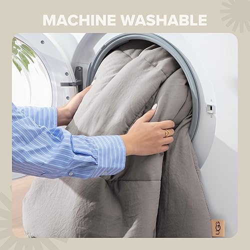 Miniatura 7 de UGG Juego de edredón tamaño matrimonialqueen con 2 fundas de almohada, manta alternativa ligera, reversible, acogedor, cálido, lavable para todas