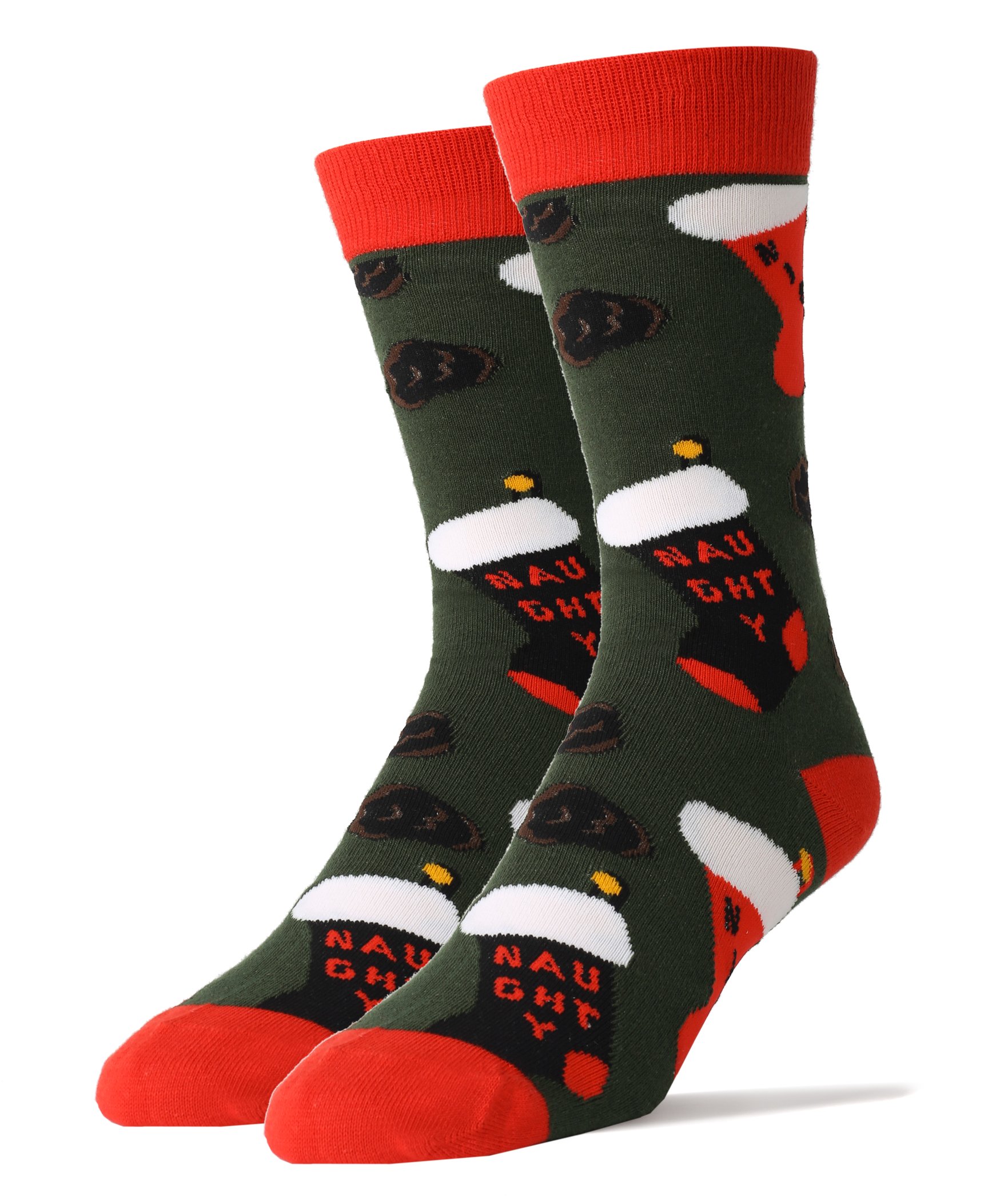 ooohyeah Men’s Holiday Novelty Crew Socks, Funny Christmas Thanksgiving Hanukkah Dress Socks Stocking Stuffer, Size 8-13