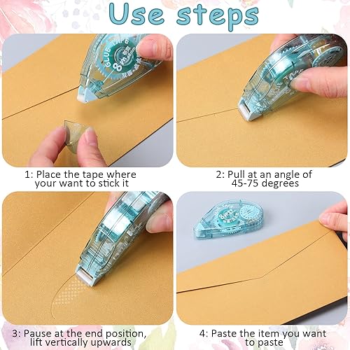 Miniatura 5 de Geyee Paquete de 30 rollos de cinta adhesiva de doble cara de 03 x 315 pulgadas dispensador de cinta de doble cara con puntos de cinta de doble cara