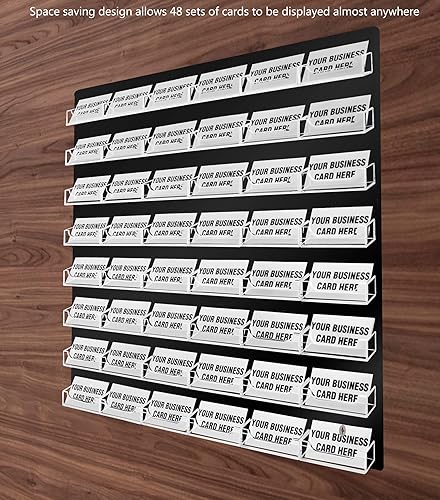 Miniatura 66 de Marketing Holders Tarjetero colgante de acrílico transparente con múltiples bolsillos para tarjetas de 3.5 x 2 pulgadas en médicos, contabilidad