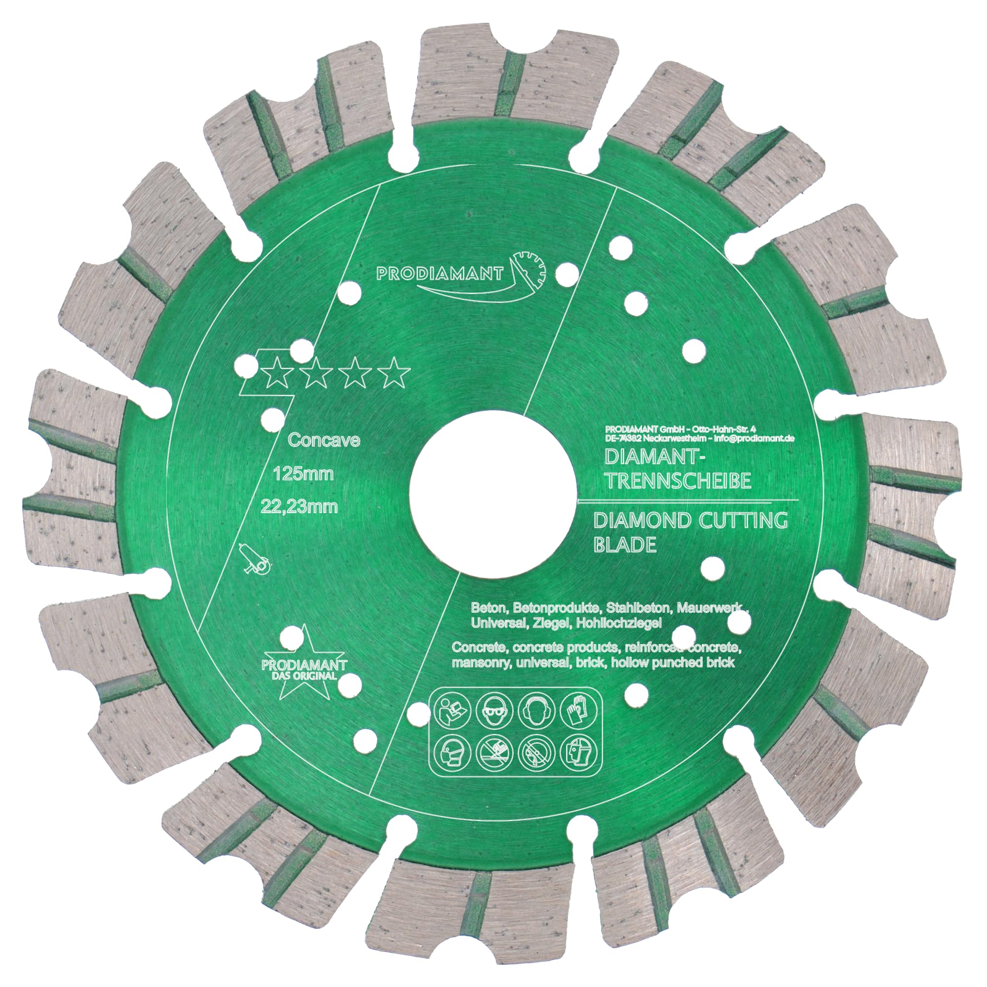 PRODIAMANT Diamond Cutting Wheel 180 Mm X 22.2 Mm Abrasive