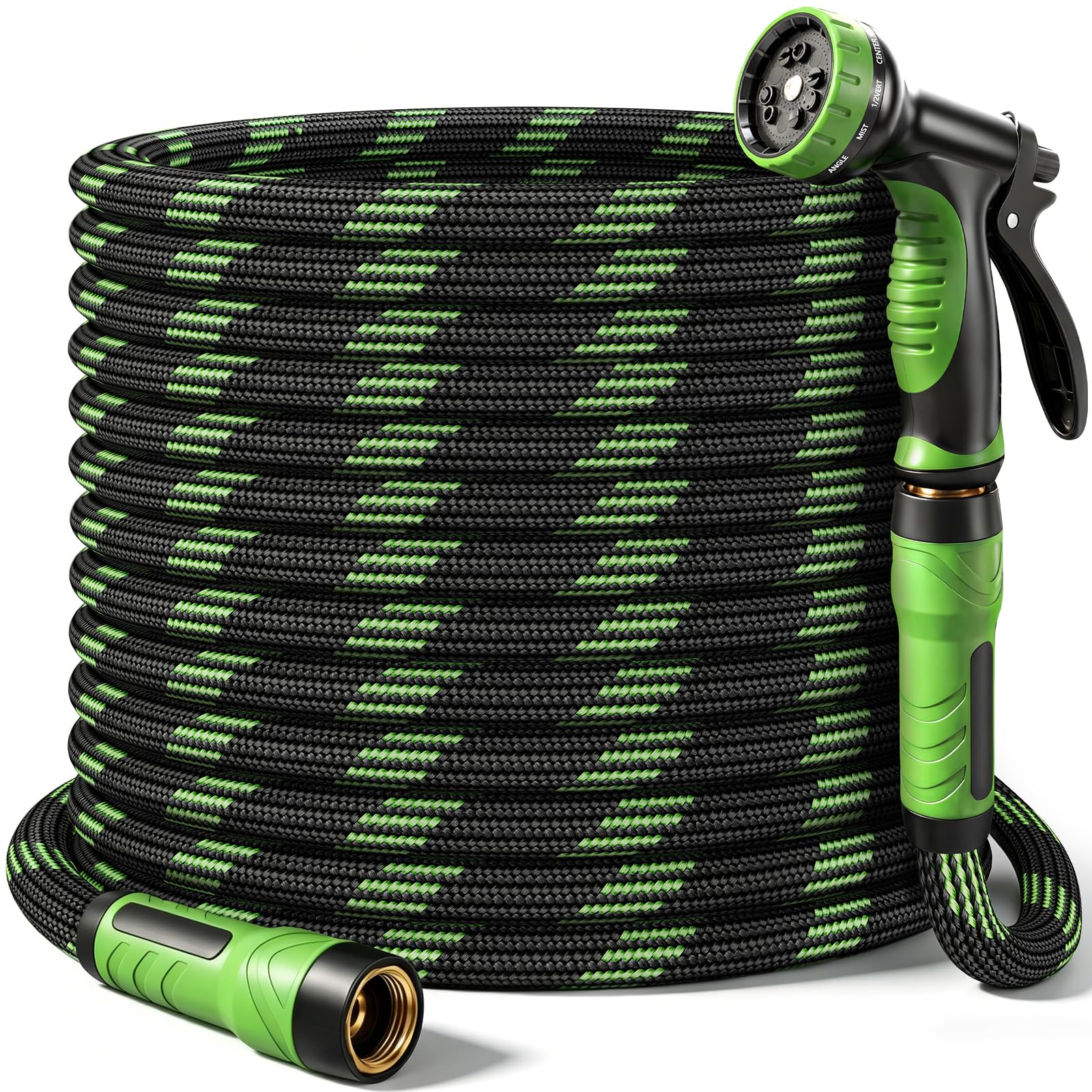 HEYRSUN Non-Expandable Garden Hose 75 ft
