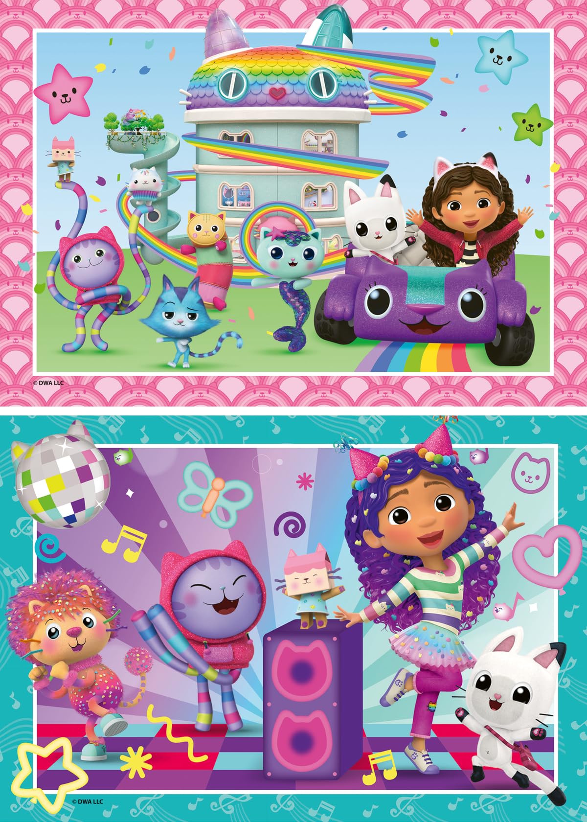 Puzzle 2 x 24 pièces : Prêt à faire la fête ! - Gabby's Dollhou