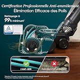 Levoit Aspirateur Balai sans Fil Anti-Enchevêtrement, 2.8kg Léger, 5 Couches Filtre à 99,9%, jusqu'à 50 Mins, Lumière LED, Accessoires 4 en 1 pour Poils d'animaux, Sols Durs, Voitures, Vacuum Cleaner - 3