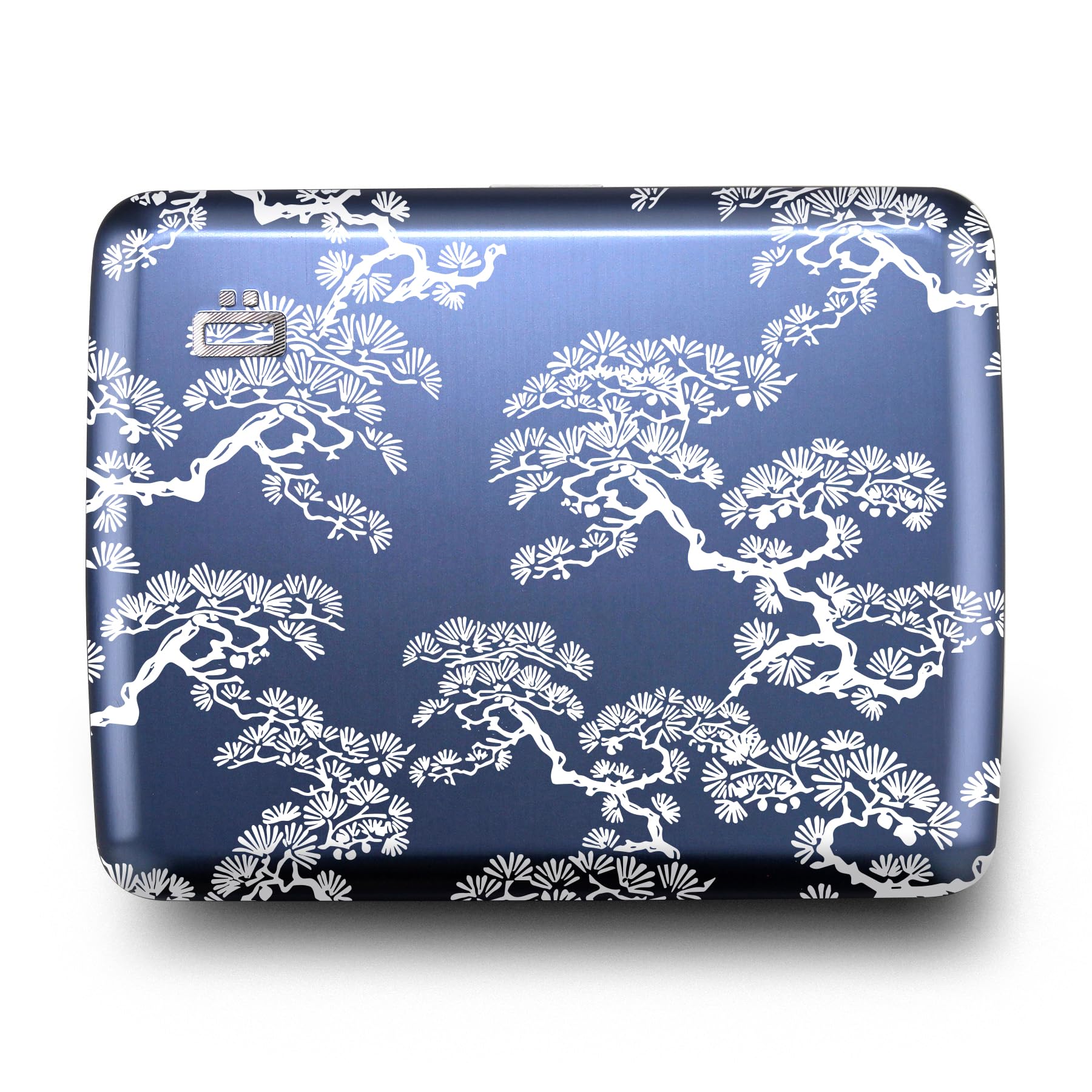 ÖGON -DESIGNS- Aluminum wallet, Large capacity with metal lock, RFID Protection against fraud and demagnetization, model Smart Case OSLO Large (Engraving Bonzai)