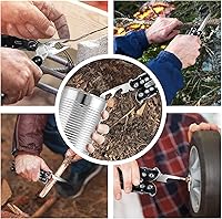 Vista 6 de Multiherramienta, alicates multiherramienta 14 en 1, multiherramienta de bolsillo de acero inoxidable con funda, multiherramientas para exteriores