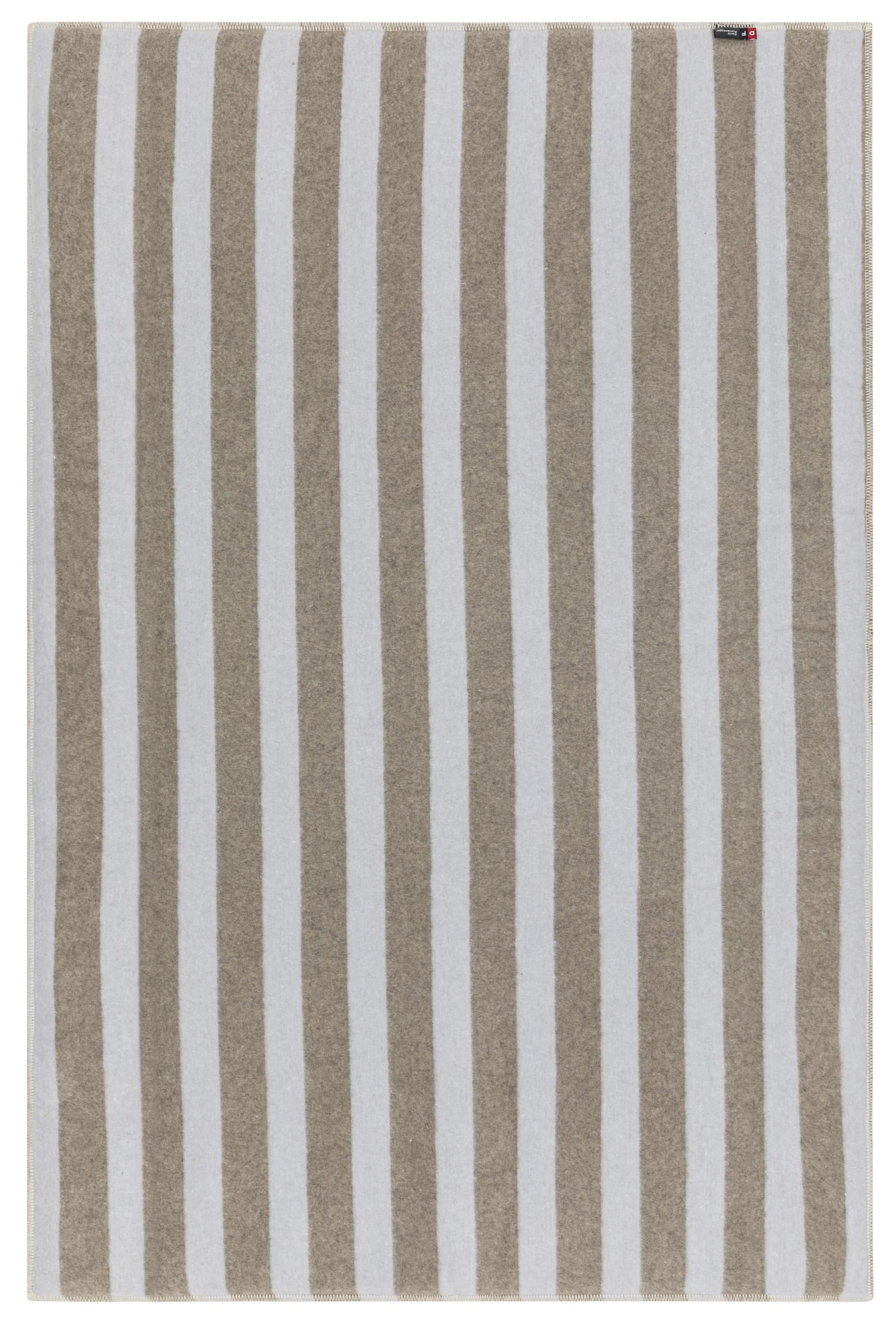 David Fussenegger Krabbeldecke gefüttert Juwel 'Bär' 80 x 120 cm Rauch- Beige