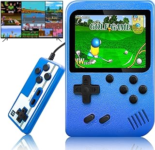Retro Handheld Game Console, Mini Retro Game Console with 500 Preloaded Classic Games, Portable Handheld Games for Kids Adults, 3.0-Inch Screen, 1200mAh Rechargeable Battery, Support TV & 2 Players