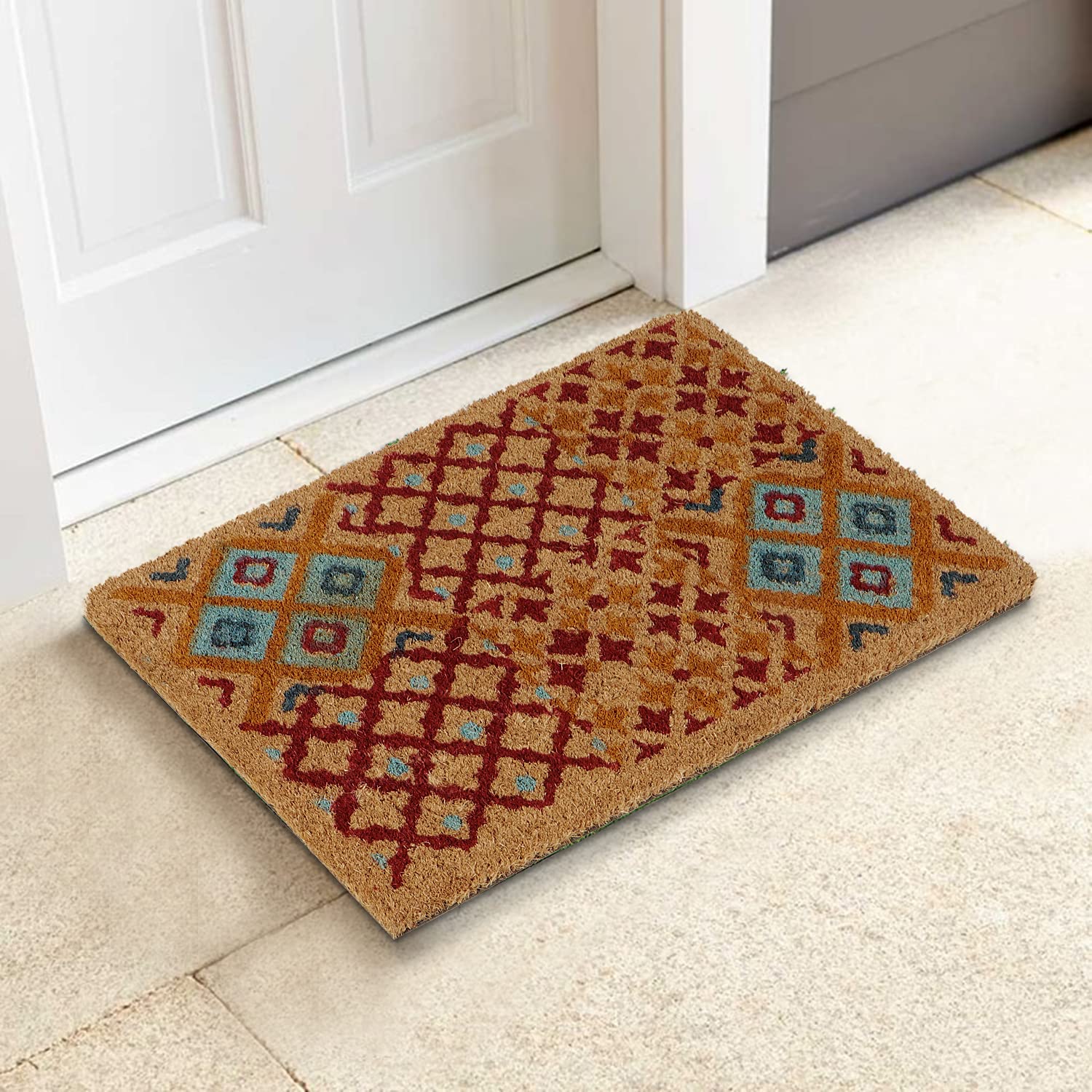 HOKIPO Coconut Coir Doormat - Natural & Durable -10 HOKIPO Coconut Coir Doormat - Natural & Durable -10