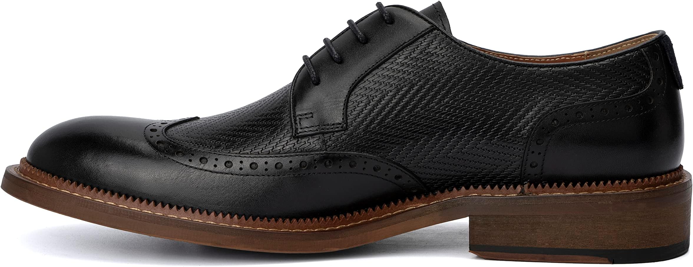 VINTAGE FOUNDRY CO. EST. 2014Vintage Foundry Co. Men's Clark Oxford Formal, Lace Up, Flat Sole, Almond Toe, Rubber Outsole